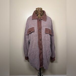 Grunge Free People Ruby Brown Shacket